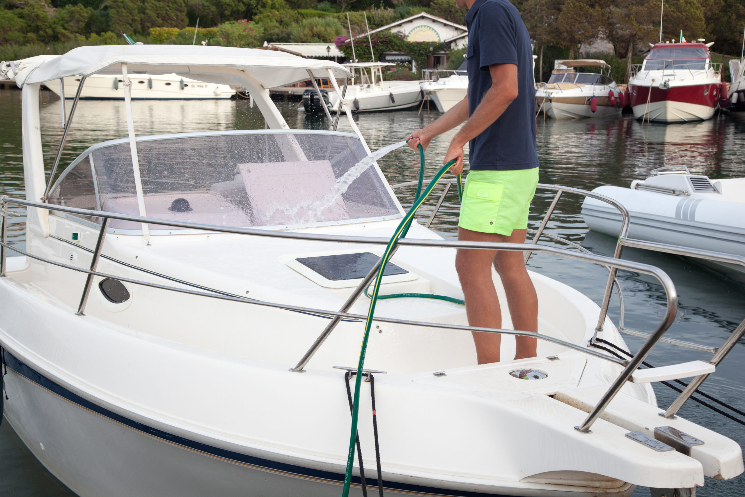 boat cleaning