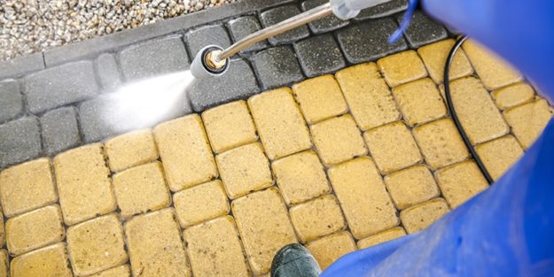 Driveway Bricks Washing | paver pressure washing