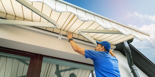 how to clean an awning