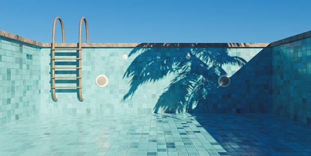 swimming pool tile cleaning