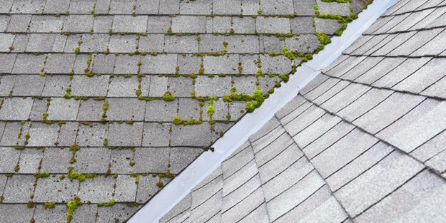 pressure washing roof shingles