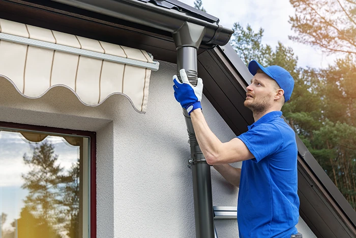 downspout inspection | pressure wash downspouts
