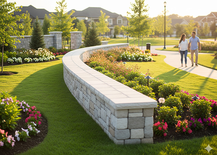 pressure wash grimy walls