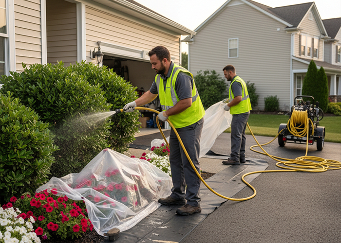 exterior pressure washing for HOA homes