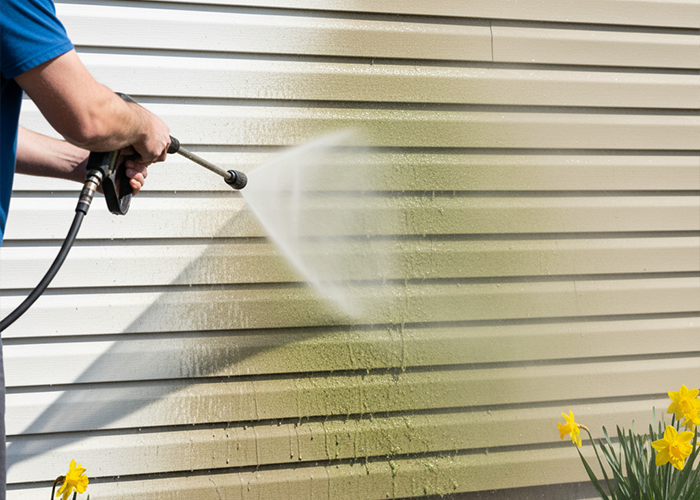 pressure wash for vinyl siding maintenance