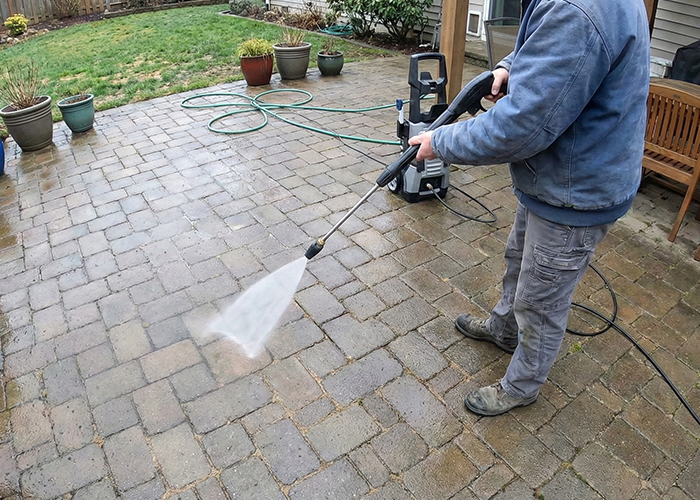 paver and stoen pressure cleaning