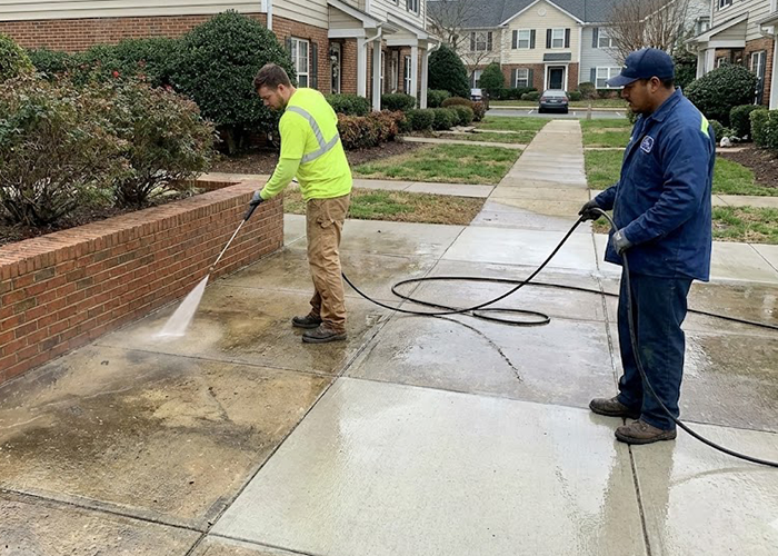 routine pressure washing