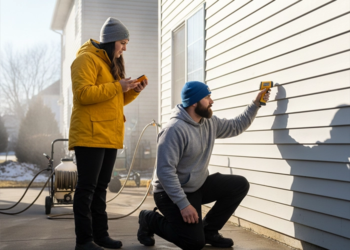 pressure washing in cold weather