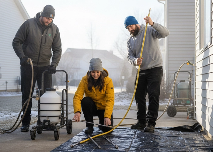 soft washing in winter