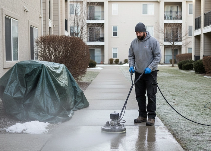 sidewalk pressure washing