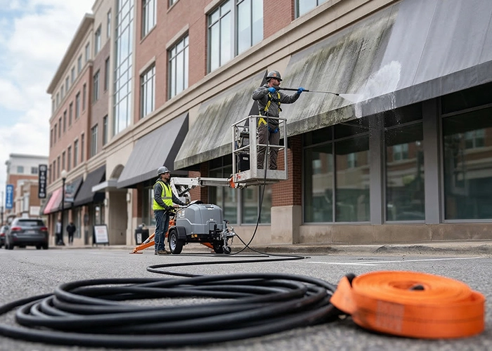 Professional awning cleaning