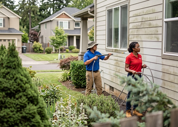 Hardie Plank Siding Cleaning