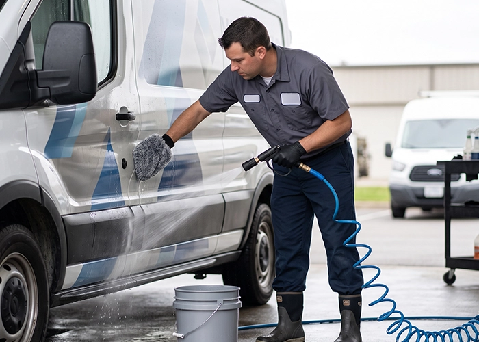 commercial fleet washing schedule